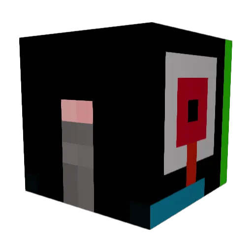 Nandayking Minecraft avatar head, 3D render