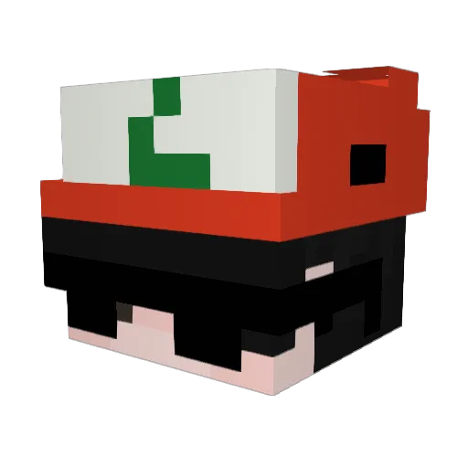NandemonaiyaSan Minecraft avatar head, 3D render