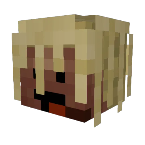 Nando812 Minecraft avatar head, 3D render