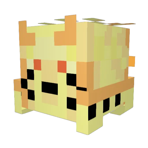 NandoFK Minecraft avatar head, 3D render