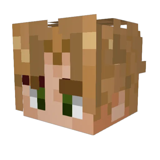 Nandor Minecraft avatar head, 3D render