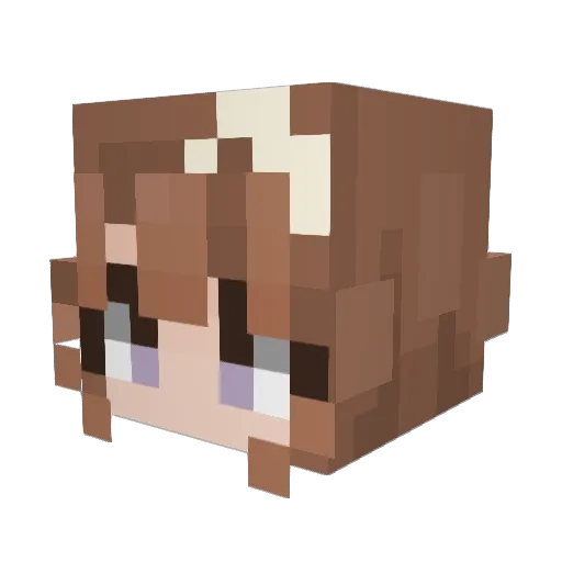 NandosRewardCard Minecraft avatar head, 3D render