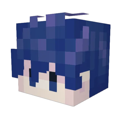Nandrii Minecraft avatar head, 3D render