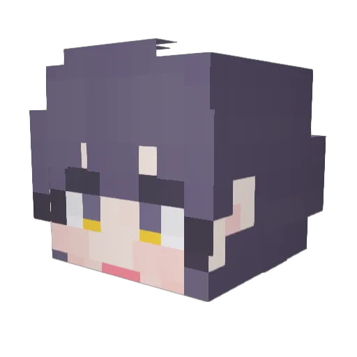 NangHwa Minecraft avatar head, 3D render