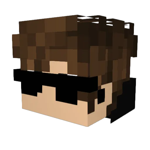 NaniPro_ Minecraft avatar head, 3D render