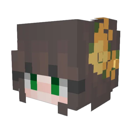 Nani_axtar Minecraft avatar head, 3D render