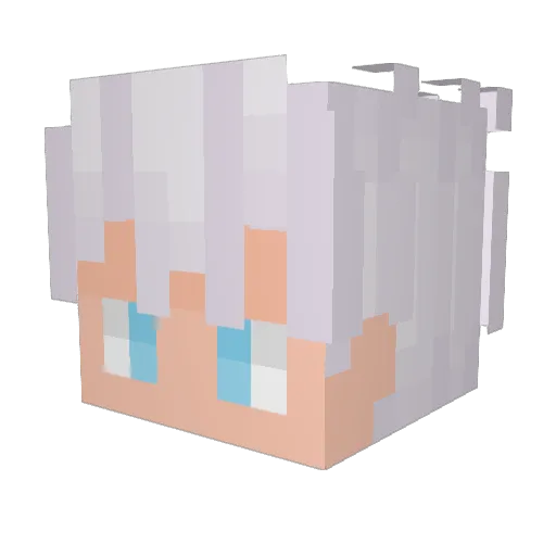Nanix66 Minecraft avatar head, 3D render
