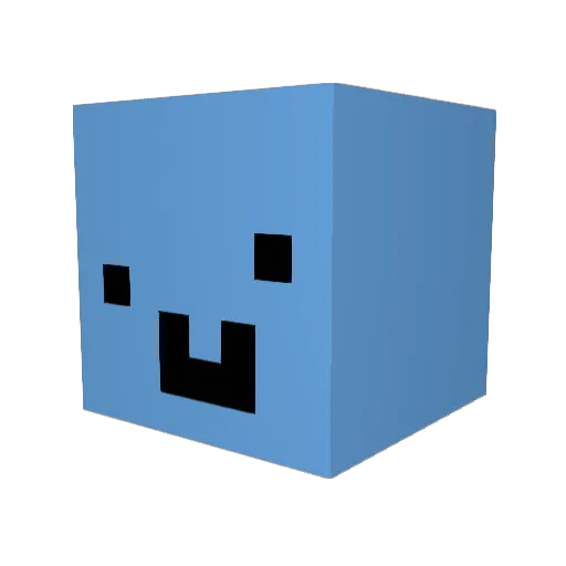 Nanjochi Minecraft avatar head, 3D render