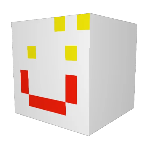Nannajaeger Minecraft avatar head, 3D render