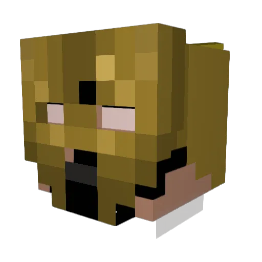 Nano008 Minecraft avatar head, 3D render