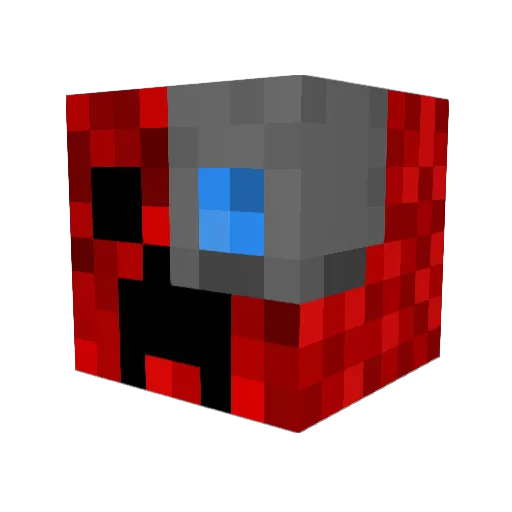 NanoGod_ Minecraft avatar head, 3D render