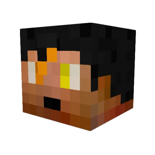 NanoHound_ Minecraft avatar head, 3D render