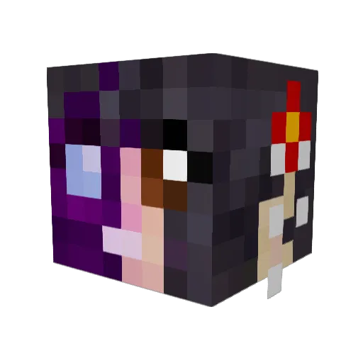 NanoSounds_ Minecraft avatar head, 3D render