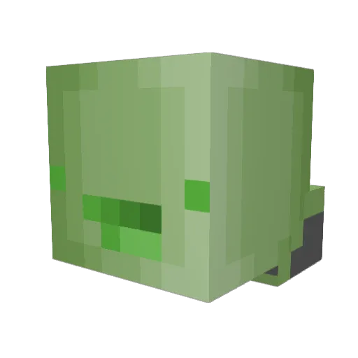 Nanochronos Minecraft avatar head, 3D render