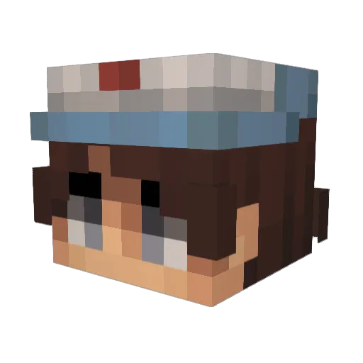 Nanopro54 Minecraft avatar head, 3D render