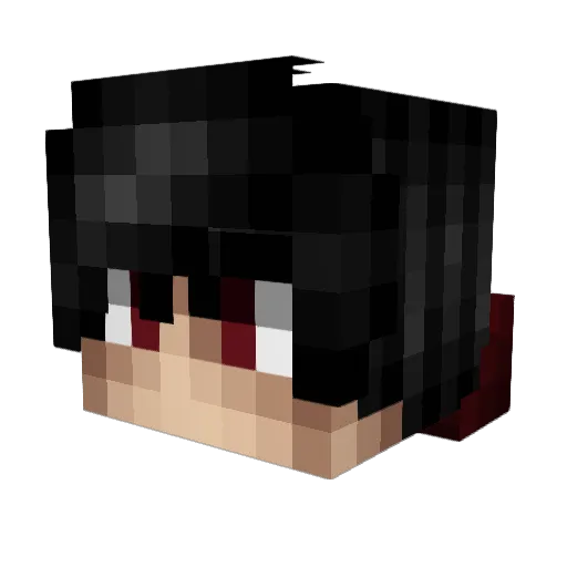 Nanoxys Minecraft avatar head, 3D render
