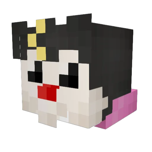 Nanozilla_ Minecraft avatar head, 3D render