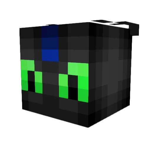 Nanyne Minecraft avatar head, 3D render