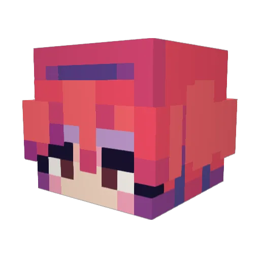 Nanzoa Minecraft avatar head, 3D render