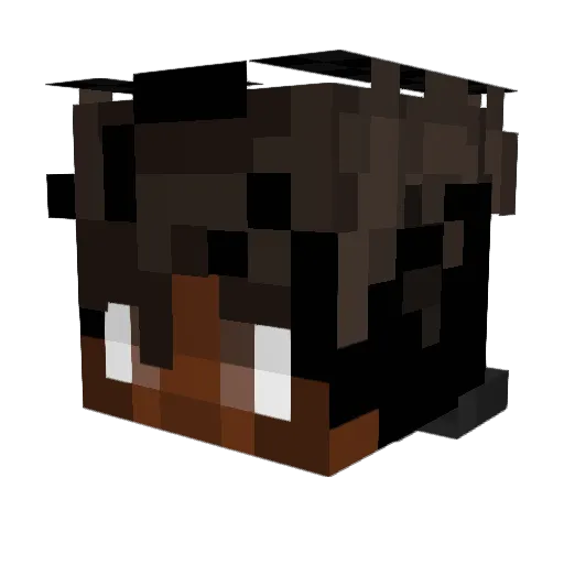 Nanzor_YT Minecraft avatar head, 3D render