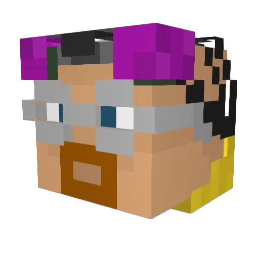 Nao673 Minecraft avatar head, 3D render