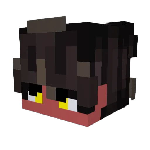 Naokis_ Minecraft avatar head, 3D render