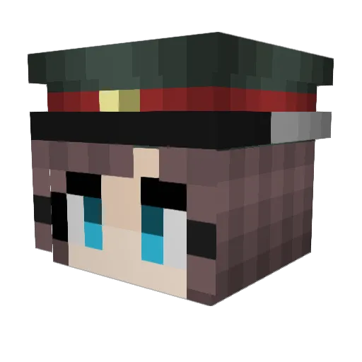 NaokoChan69 Minecraft avatar head, 3D render