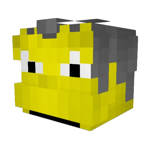 Naolive07 Minecraft avatar head, 3D render