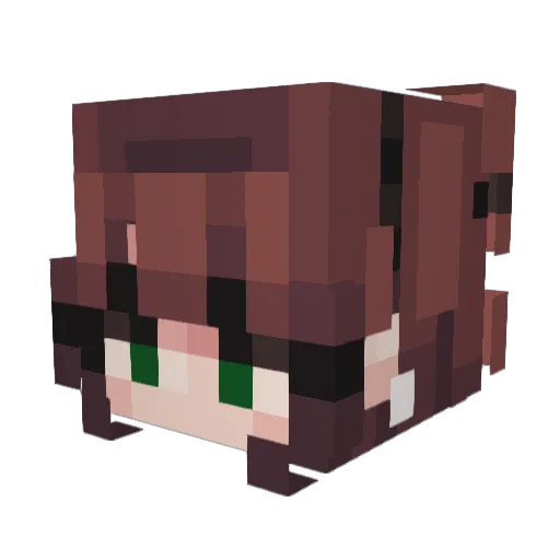Naomi0909 Minecraft avatar head, 3D render
