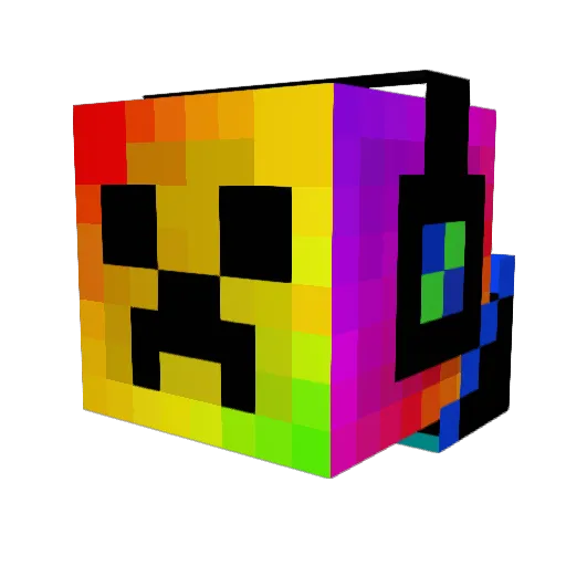 Naomi768 Minecraft avatar head, 3D render