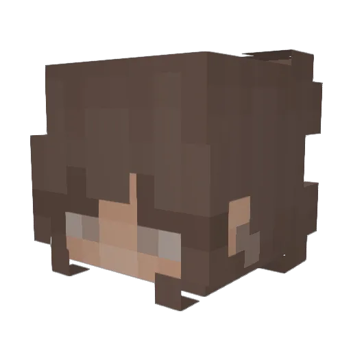 Naomi_u2 Minecraft avatar head, 3D render