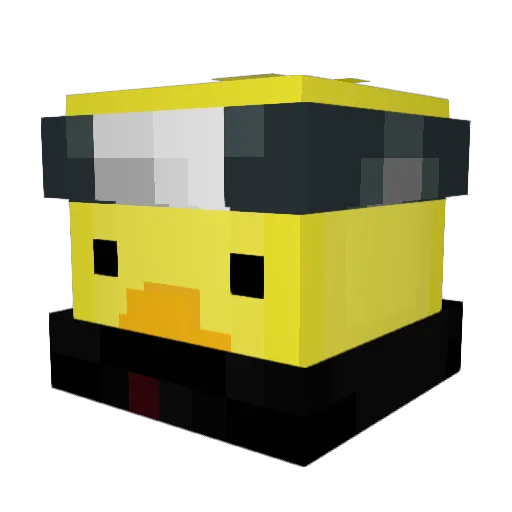 NaomieAlice Minecraft avatar head, 3D render