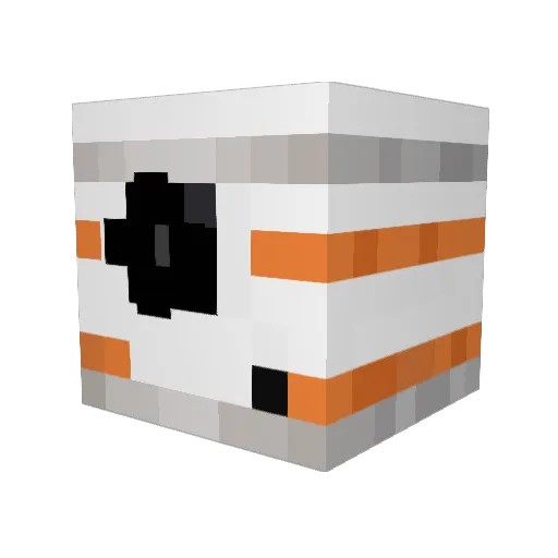 Naoned Minecraft avatar head, 3D render
