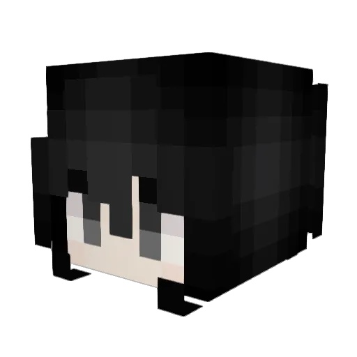 Nap Minecraft avatar head, 3D render