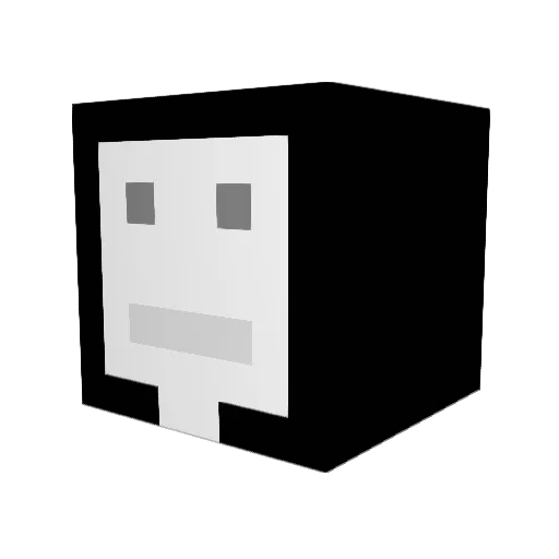 NapFish Minecraft avatar head, 3D render