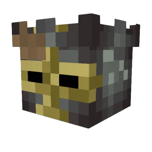 NapalmSama Minecraft avatar head, 3D render