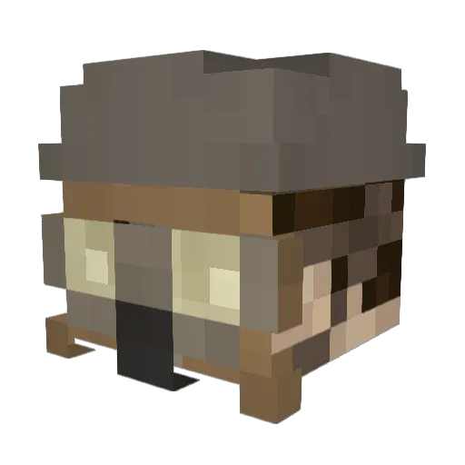 Napicsonic Minecraft avatar head, 3D render