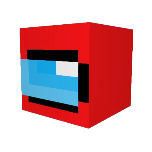 NapiriCute Minecraft avatar head, 3D render