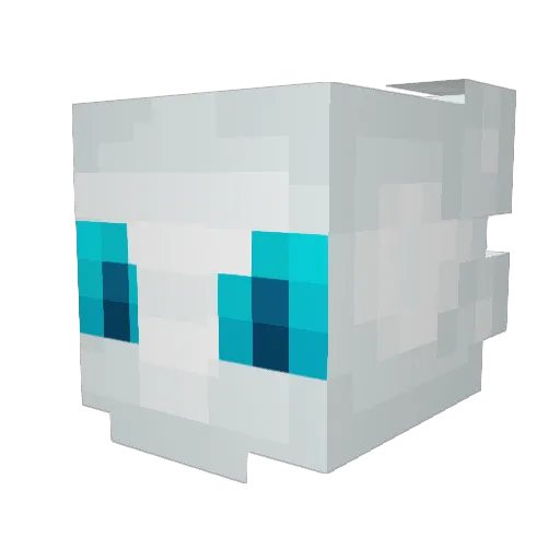 Napmonster Minecraft avatar head, 3D render