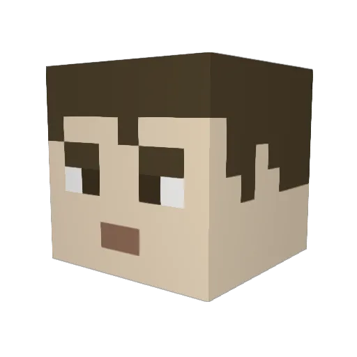 Napoleon_Vll Minecraft avatar head, 3D render