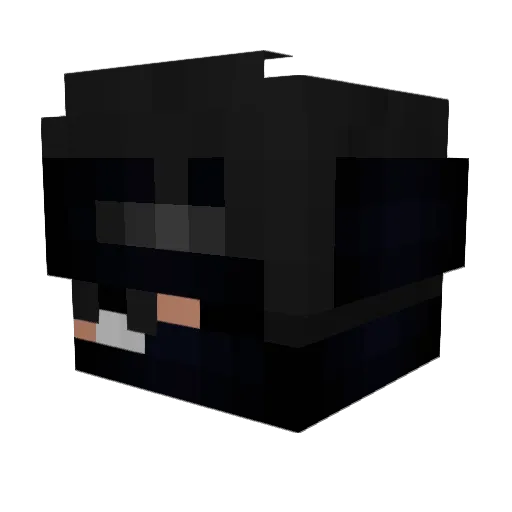 Napolexandrix Minecraft avatar head, 3D render