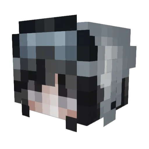 Napolitaine Minecraft avatar head, 3D render