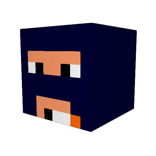 Nappelz Minecraft avatar head, 3D render