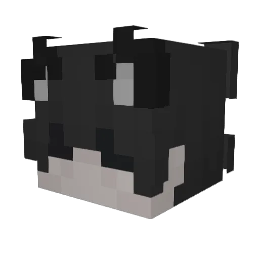 Nappin Minecraft avatar head, 3D render