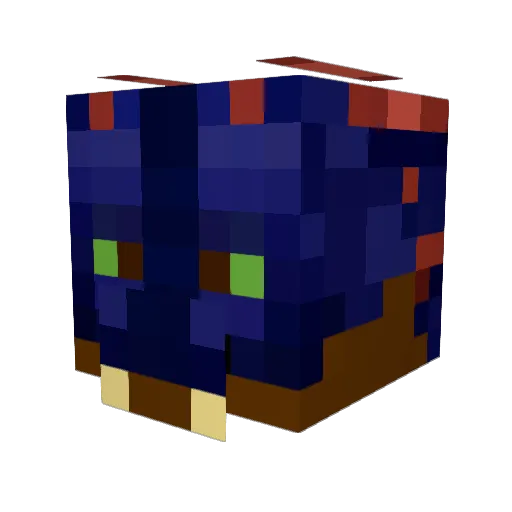 Napther Minecraft avatar head, 3D render