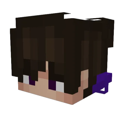 NaptimeTV Minecraft avatar head, 3D render