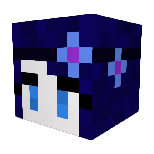 Nar4mix Minecraft avatar head, 3D render