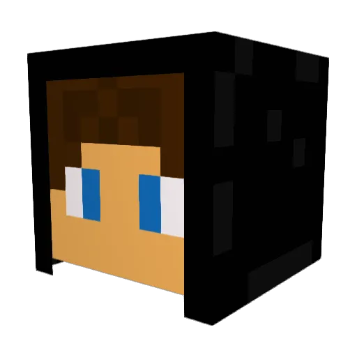 NarGaming Minecraft avatar head, 3D render