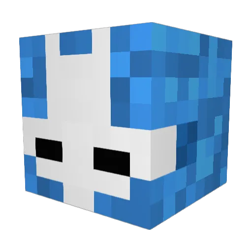 NarSie Minecraft avatar head, 3D render
