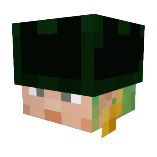 Naramaxis Minecraft avatar head, 3D render